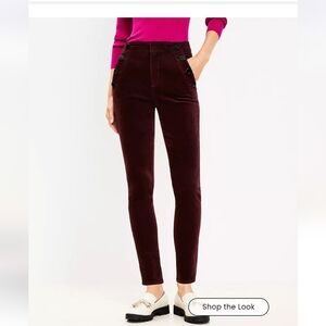LOFT Mariner Skinny Pants in Velvet